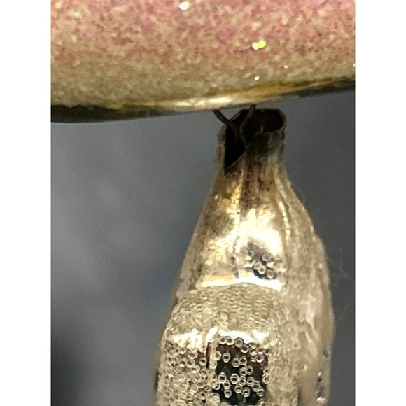 Christopher Radko Snow Chime Santa Glass Ornament Santa Tree Bell (21239) - Picture 2 of 5